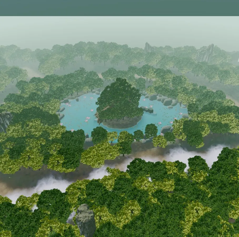 ในเกม: ขอบสระคดเคี้ยว หมอกทางใต้ เขาหินปูน